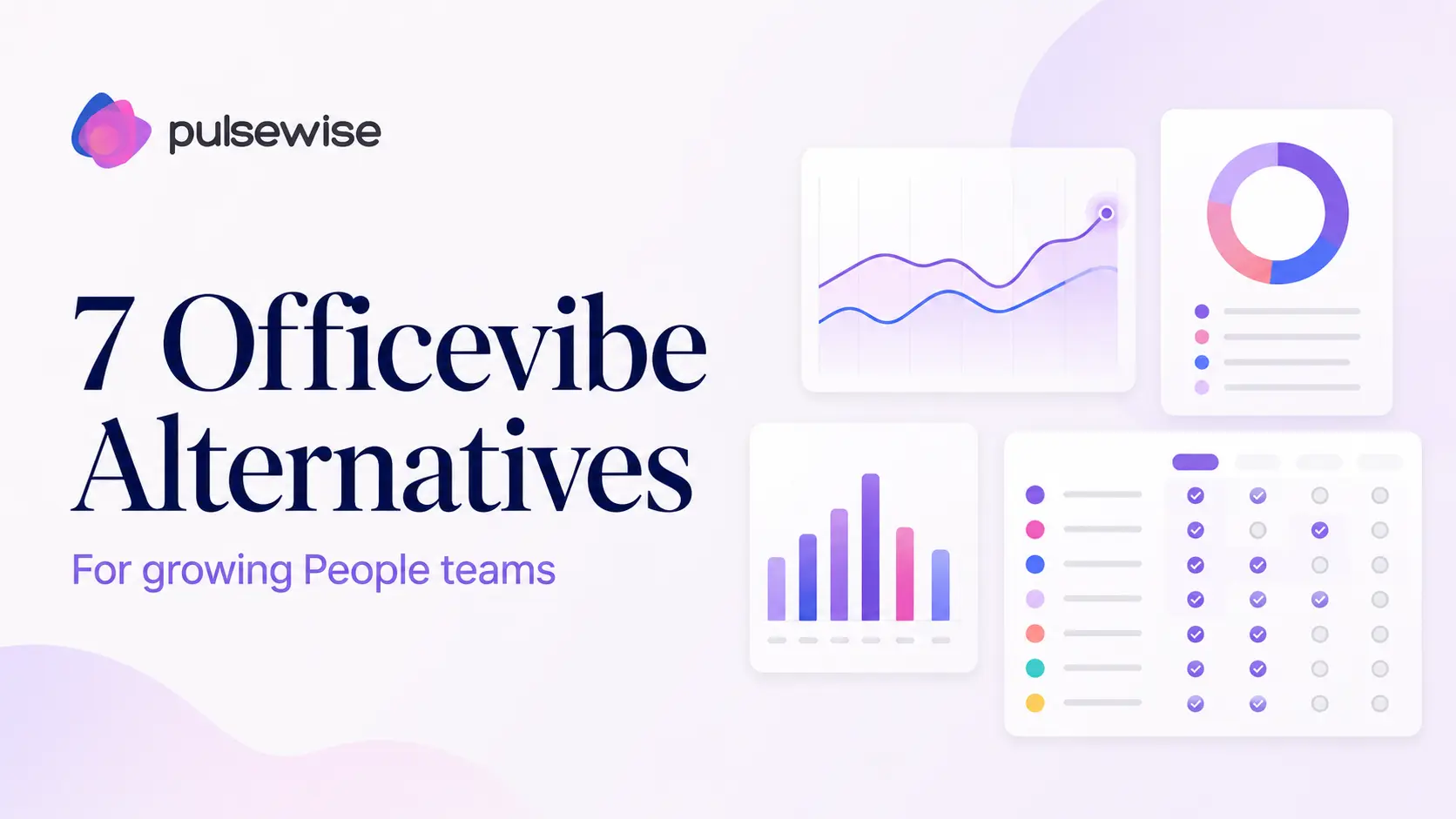 Seven Officevibe (Workleap) alternatives for growing people teams in 2026, compared on pricing, goal tracking, and performance reviews