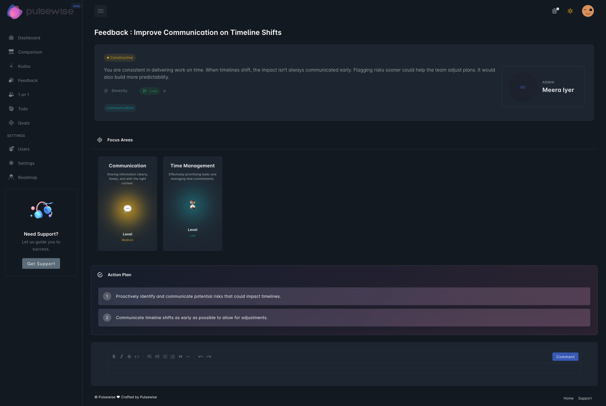 AI-powered Feedback Analysis with sentiment insights